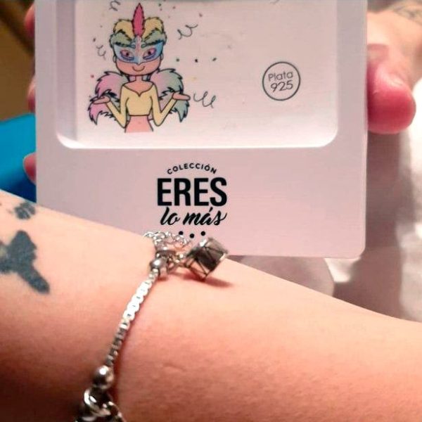 Pulsera de plata de Carnaval de Cádiz