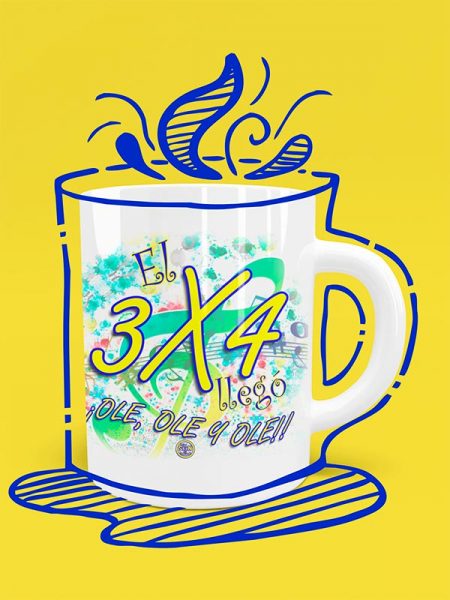 taza 3x4 carnaval