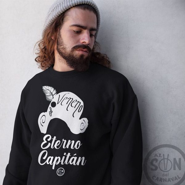 sudadera capitan veneno - eterno capitan - sin capucha