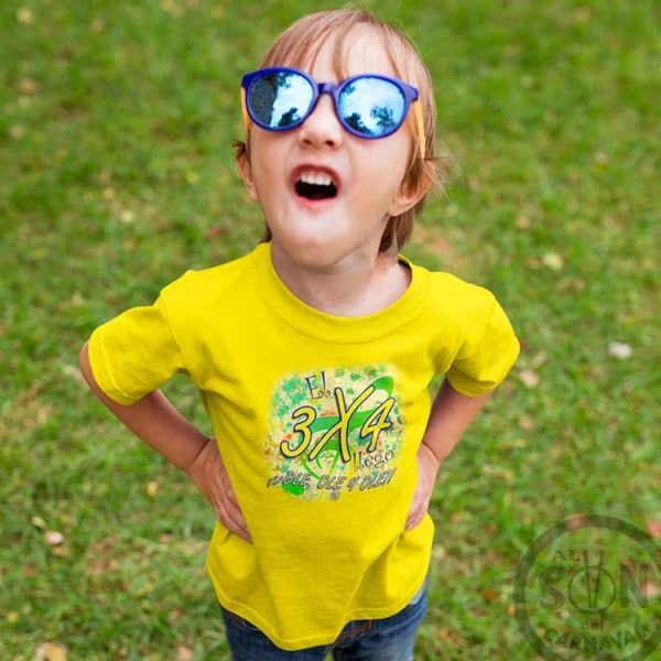 camiseta para niño el 3x3 llego ole ole ole - amarillo