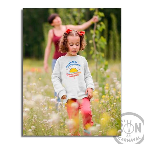 sudadera para niño que bonita es cadiz por la tarde blanca sin gorro