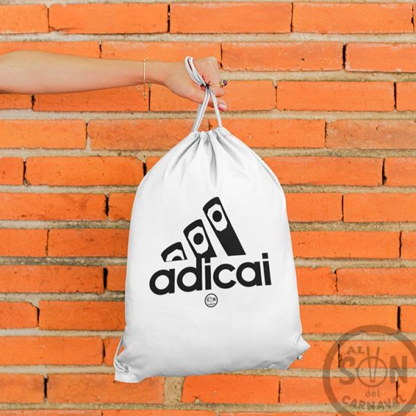 mochila de saco adicai blanca