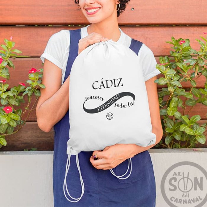 bolsa de saco cadiz tenemos toda la eternidad blanca