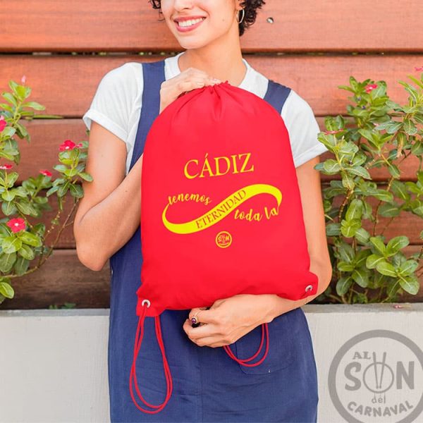 bolsa de saco cadiz tenemos toda la eternidad roja