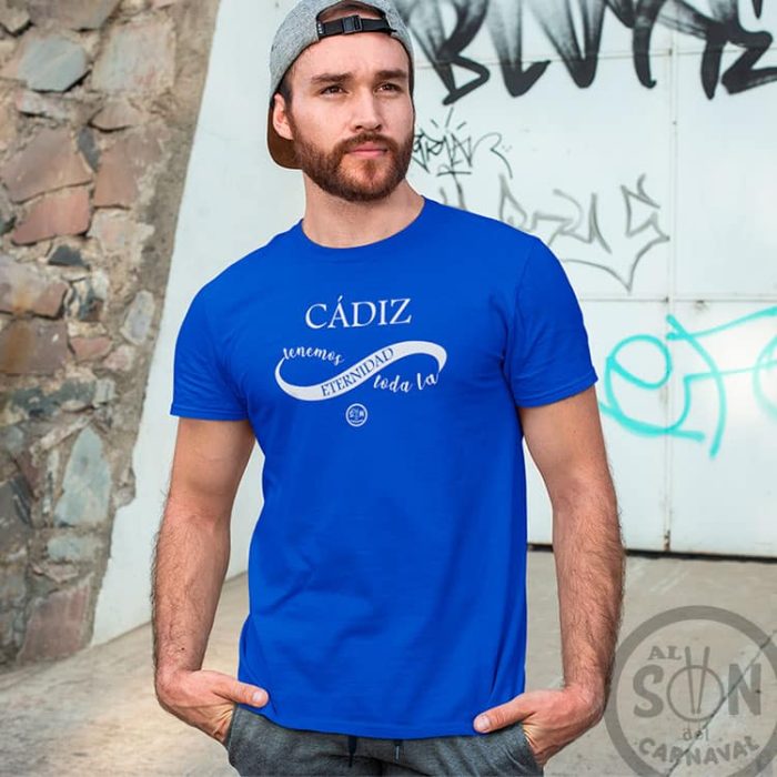 camiseta cadiz tenemos toda la eternidad - azul