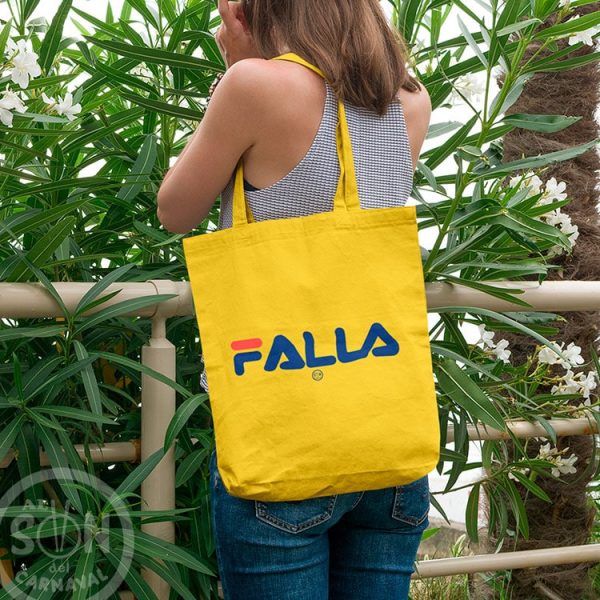 tote bag marca falla amarillo