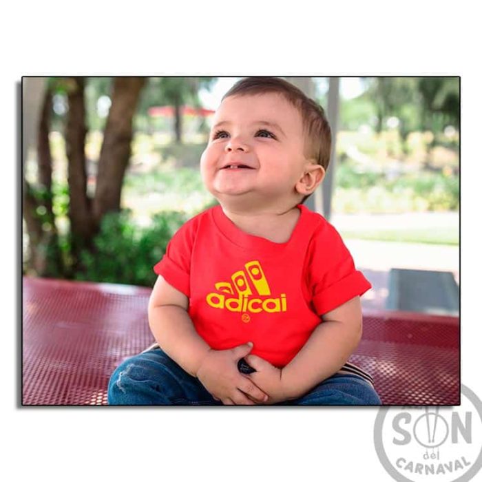 camiseta bebe adicai rojo