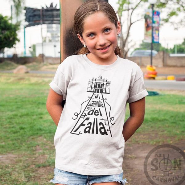 Camiseta para niño Si caminito del Falla blanca