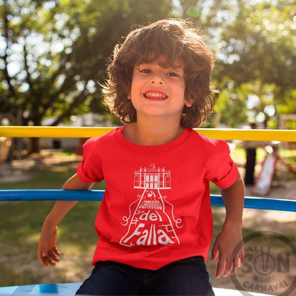 Camiseta para niño Si caminito del Falla roja