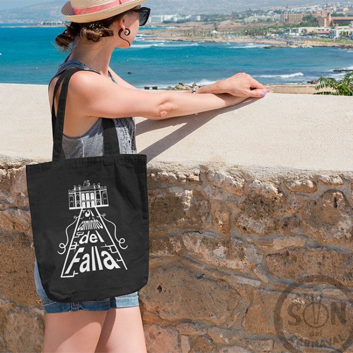 tote bag Si caminito del falla negro