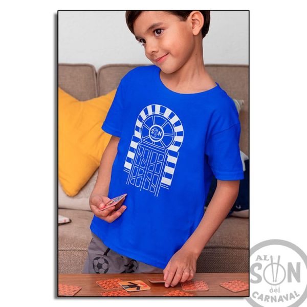 camiseta para niño la puerta del falla azul