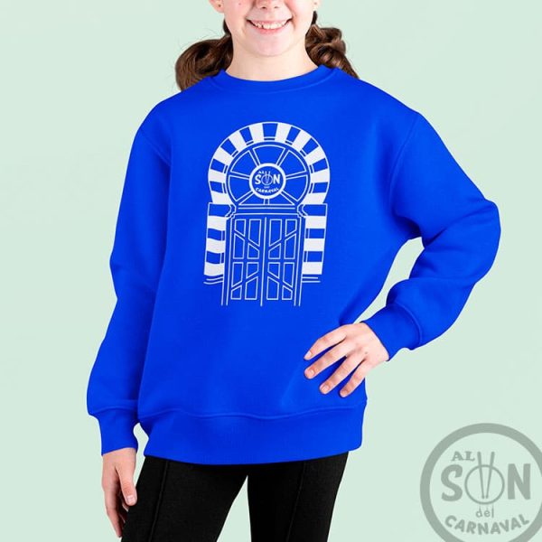 sudadera para niño la puerta del falla azul