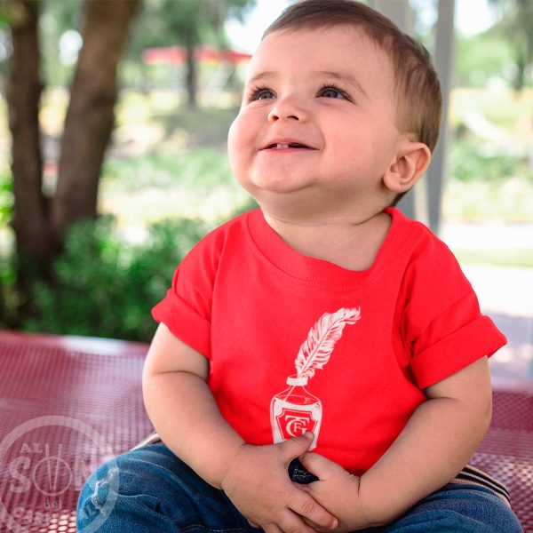 Camiseta Bebé Veneno de Carnaval gtf roja