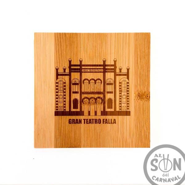 Posavasos de madera - Gran Teatro Falla