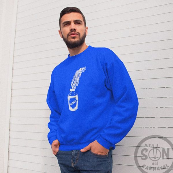 sudadera veneno de carnaval azul