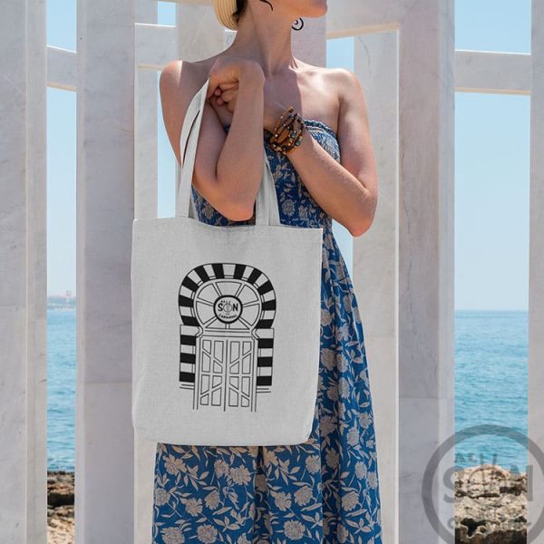 tote bag la puerta del falla blanco