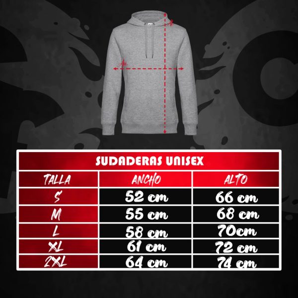 TALLAS SUDADERAS