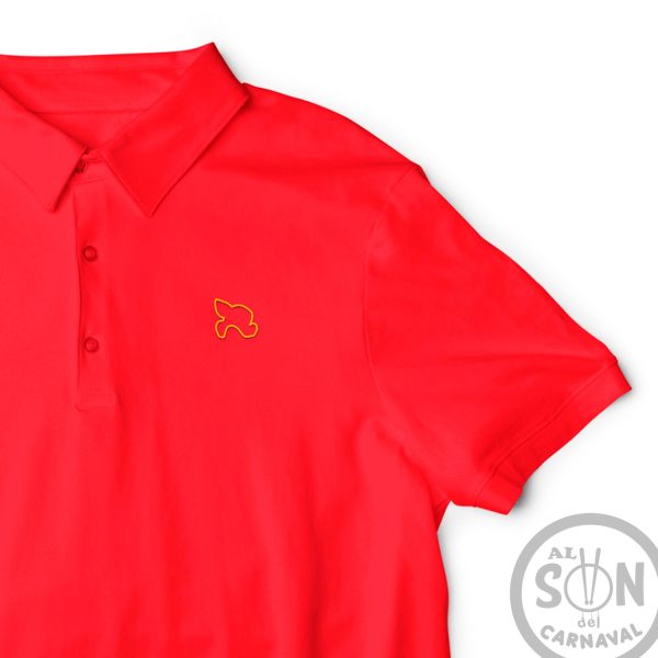 Polo minimal capitan veneno rojo