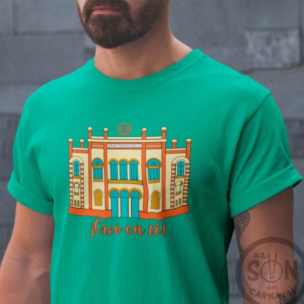 Camiseta Gran Teatro Falla creo en ti verde