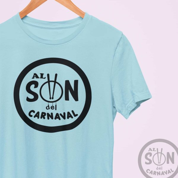 camiseta al son del carnaval celeste