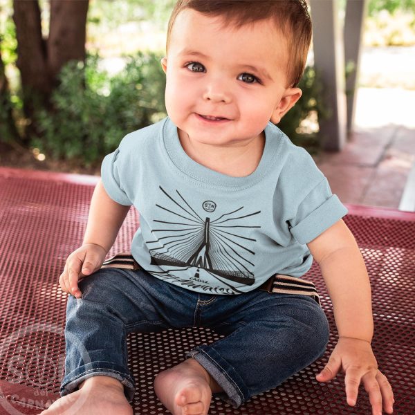 camiseta para bebe cadiz es el paraiso celeste