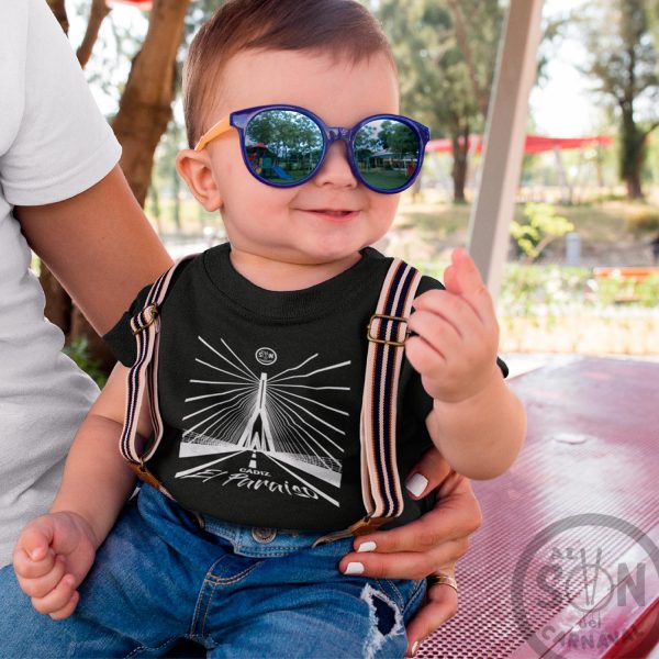 camiseta para bebe cadiz es el paraiso negra