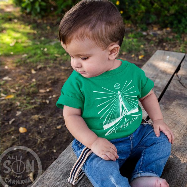 camiseta para bebe cadiz es el paraiso verde