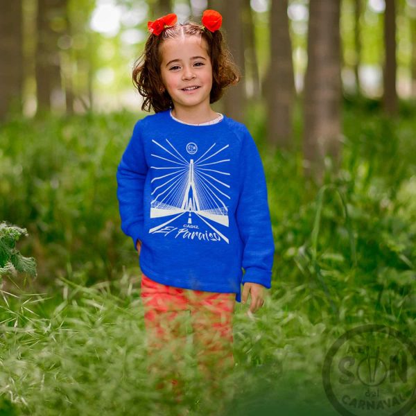 sudadera para niño cadiz es el paraíso azul