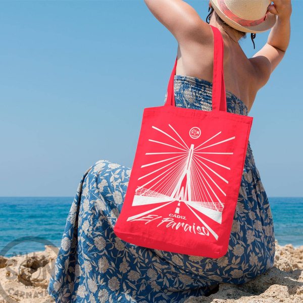 tote bag cadiz es el paraíso rojo