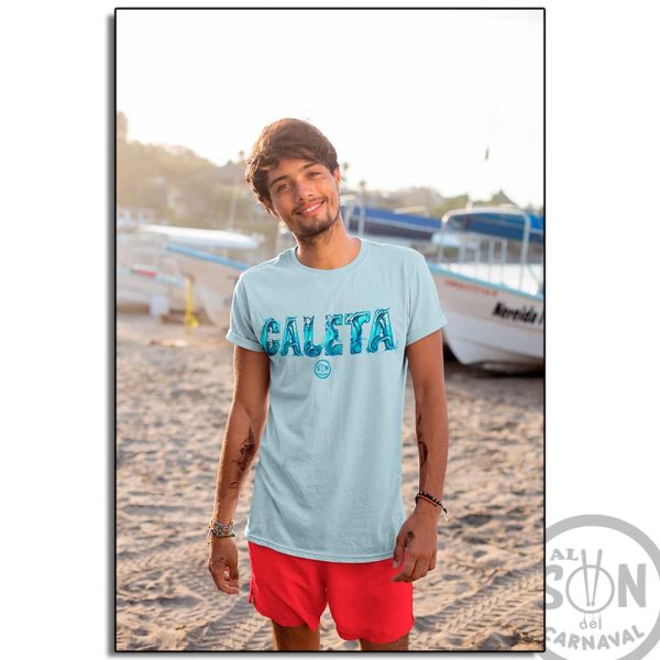 Camiseta Caleta celeste