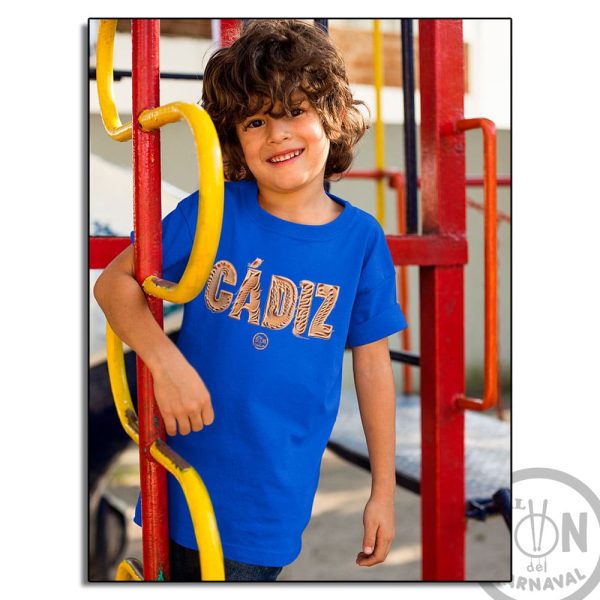 Camiseta para niño arena de cadiz azul