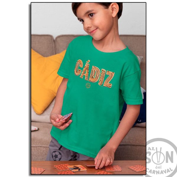 Camiseta para niño arena de cadiz verde