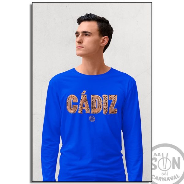 camiseta manga larga arena de cadiz azul