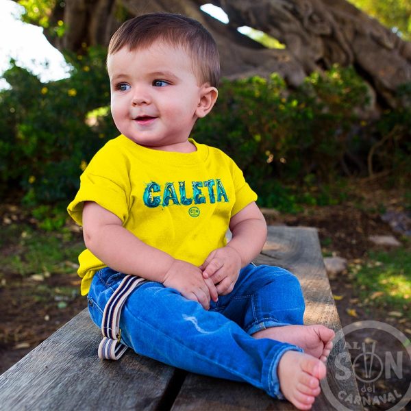 camiseta para bebe caleta amarilla