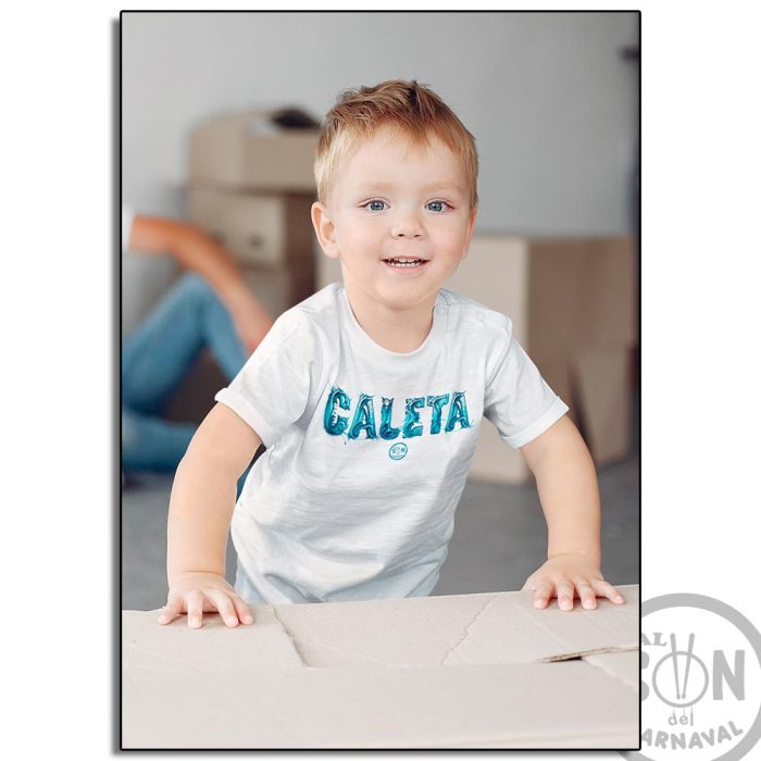 camiseta para bebe caleta blanca