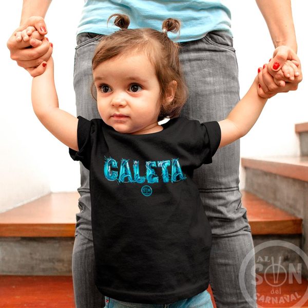 camiseta para bebe caleta negra