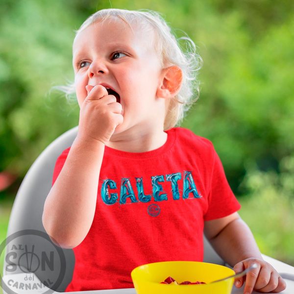 camiseta para bebe caleta roja