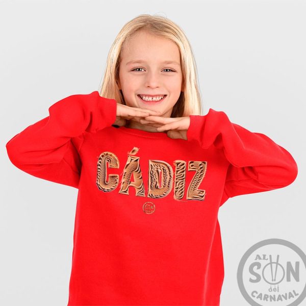 sudadera arena de cadiz roja