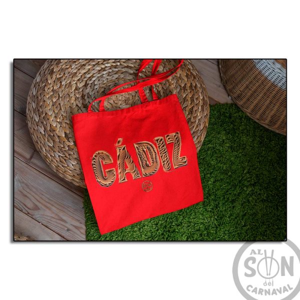 tote bag arena de cadiz rojo