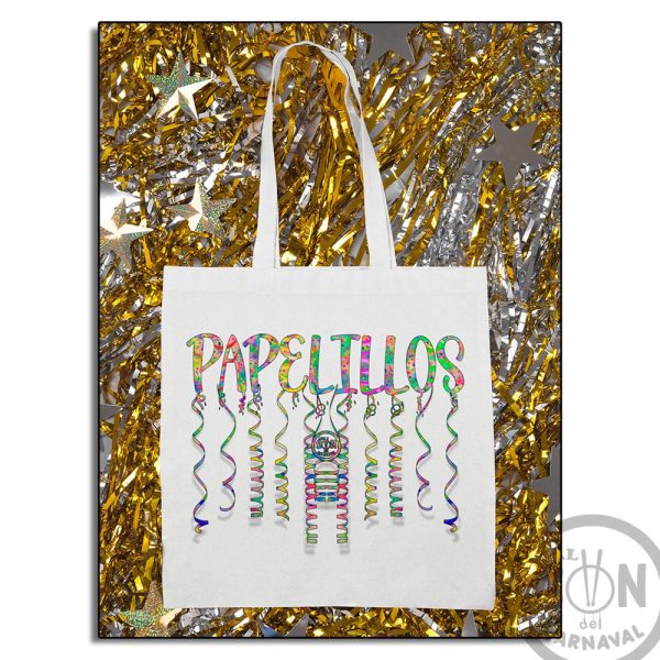 tote bag papelillos blanco