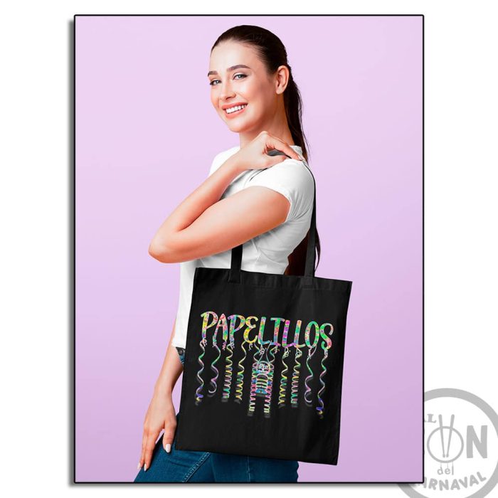 tote bag papelillos negro