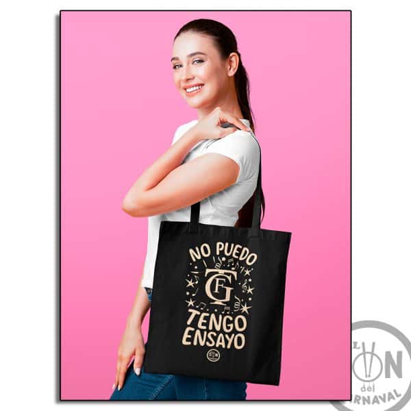 tote bag no puedo tengo ensayo carnaval de cadiz