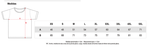 Medidas camisetas kbastinazo