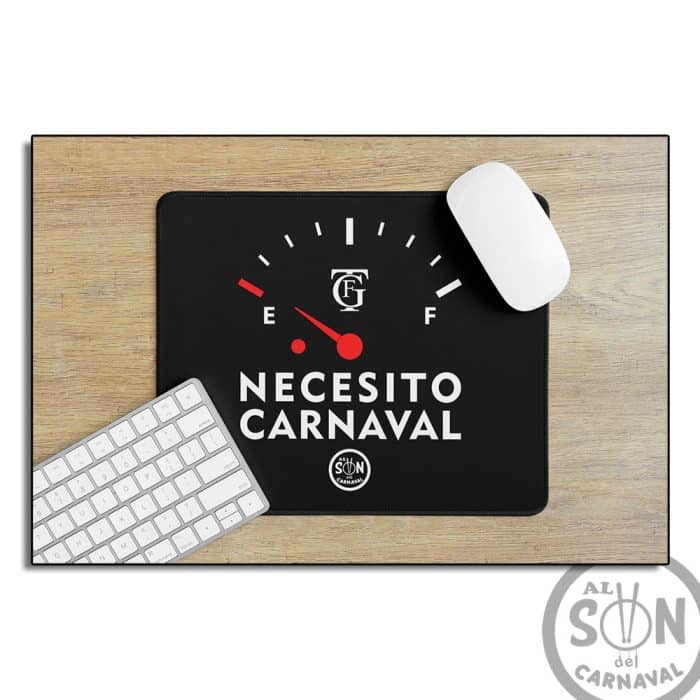 alfombrilla de raton necesito carnaval negra