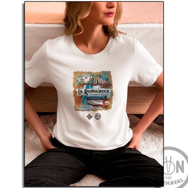 camiseta la resbalaera blanca