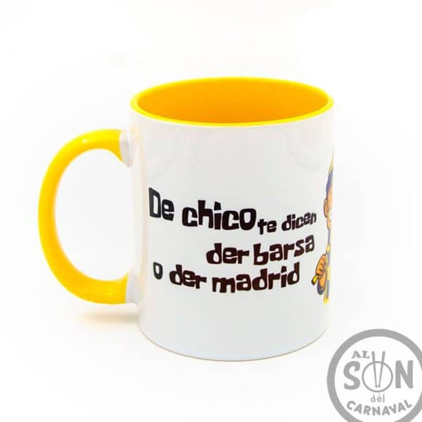 taza amarilla me han dicho que el amarillo