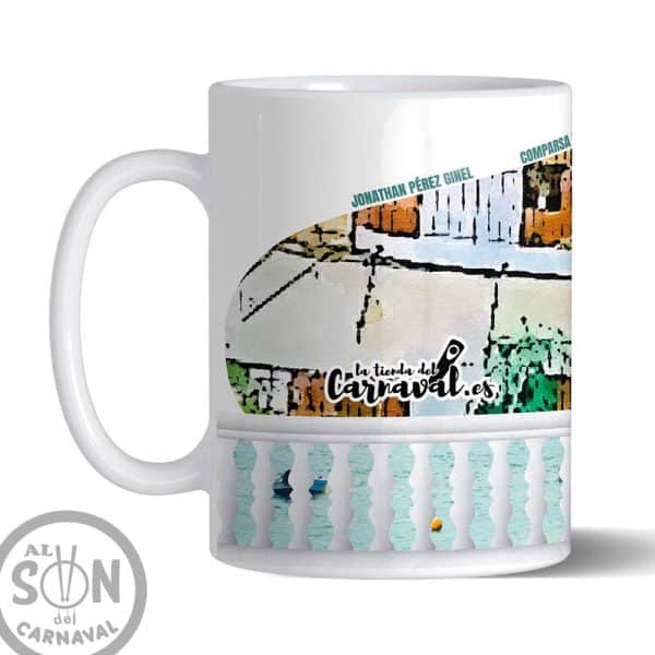 taza de ceramica comparsa los originales