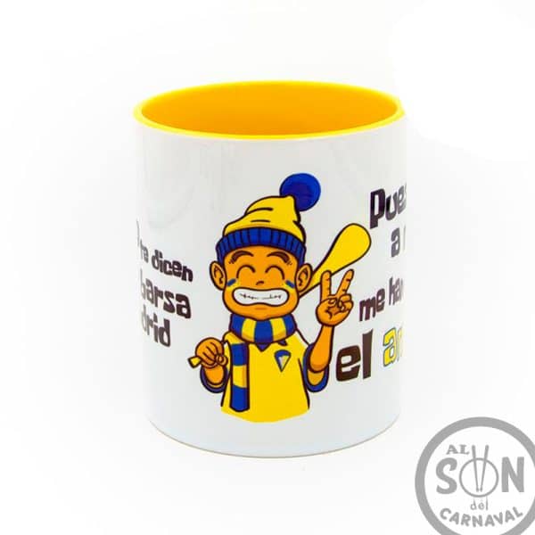 taza del cadiz me han dicho que el amarillo - amarilla