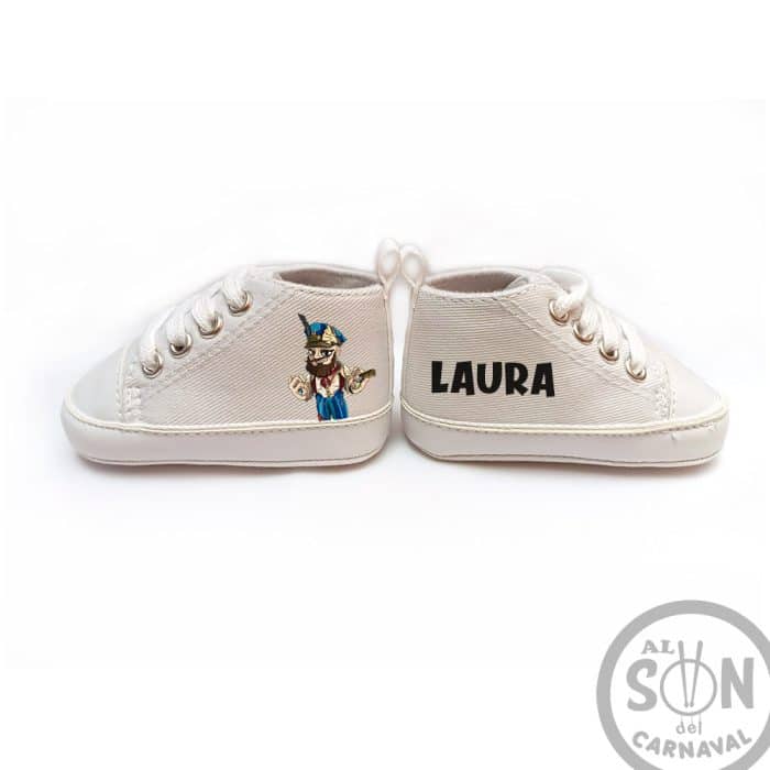 zapatillas para bebes la boquita prestá blanca