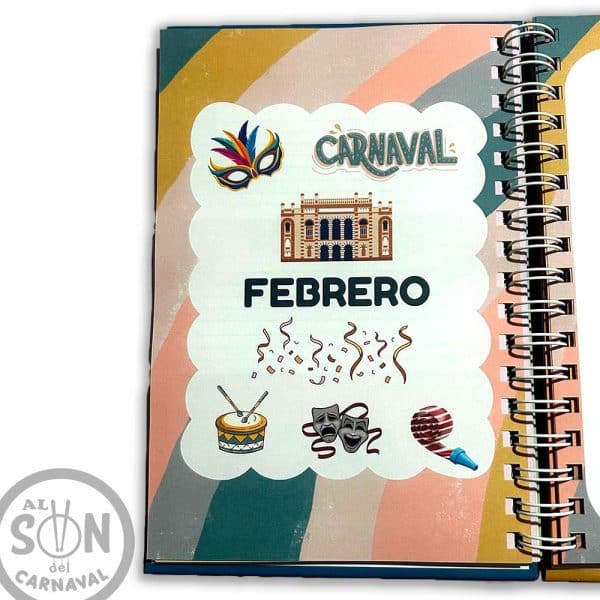 Pack Agenda Escolar Carnaval de Cadiz 2024 2025 febrero